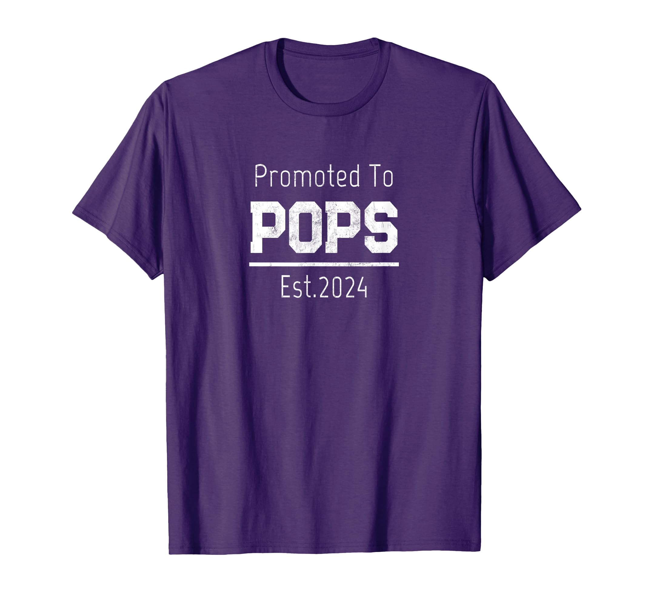 1St Time Grandpa Promoted To Pops Est T-Shirt - Fun Novelty Design Unisex - T-Shirt, Sweatshirt, Hoodie