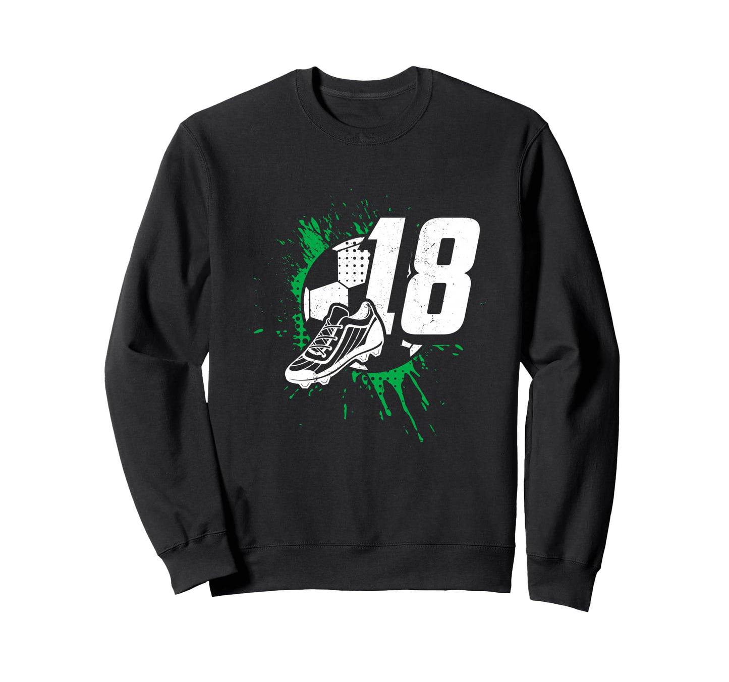 18Th Birthday Soccer Player Sweatshirt - Minimalist Print for Adults - T-Shirt, Sweatshirt, Hoodie