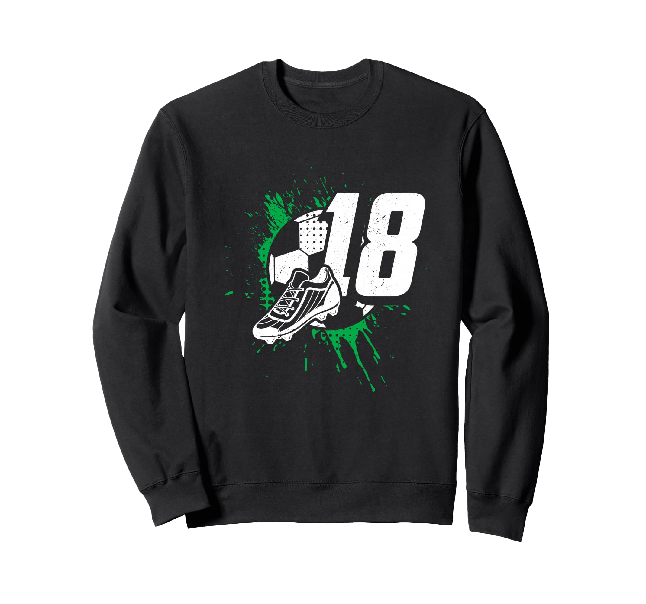 18Th Birthday Soccer Player Sweatshirt - Minimalist Print for Adults - T-Shirt, Sweatshirt, Hoodie