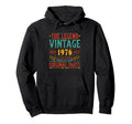 1976 T Shirts Funny 50Th Birthday Hoodie - Novelty Apparel Men Women - T-Shirt, Sweatshirt, Hoodie
