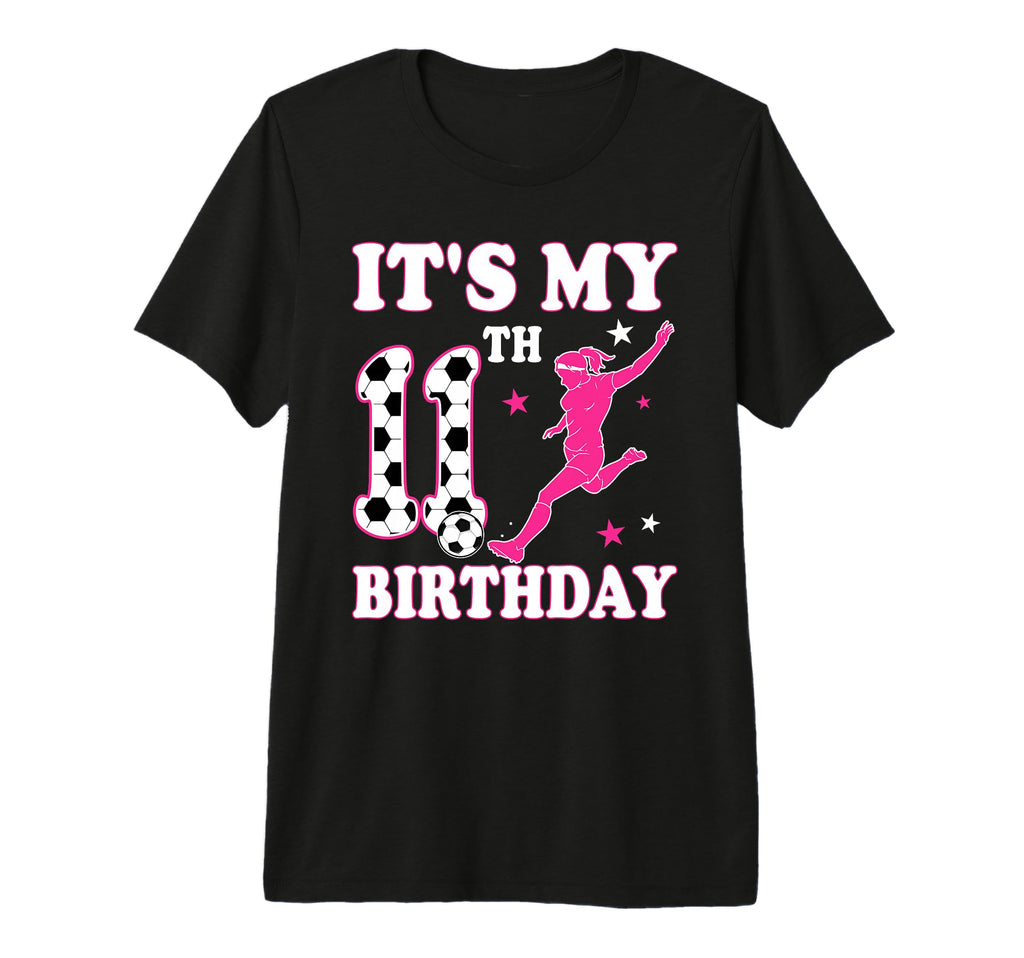 11Th Birthday Soccer Themed 11 Year T-Shirt - Custom Art Print Men Women - T-Shirt, Sweatshirt, Hoodie