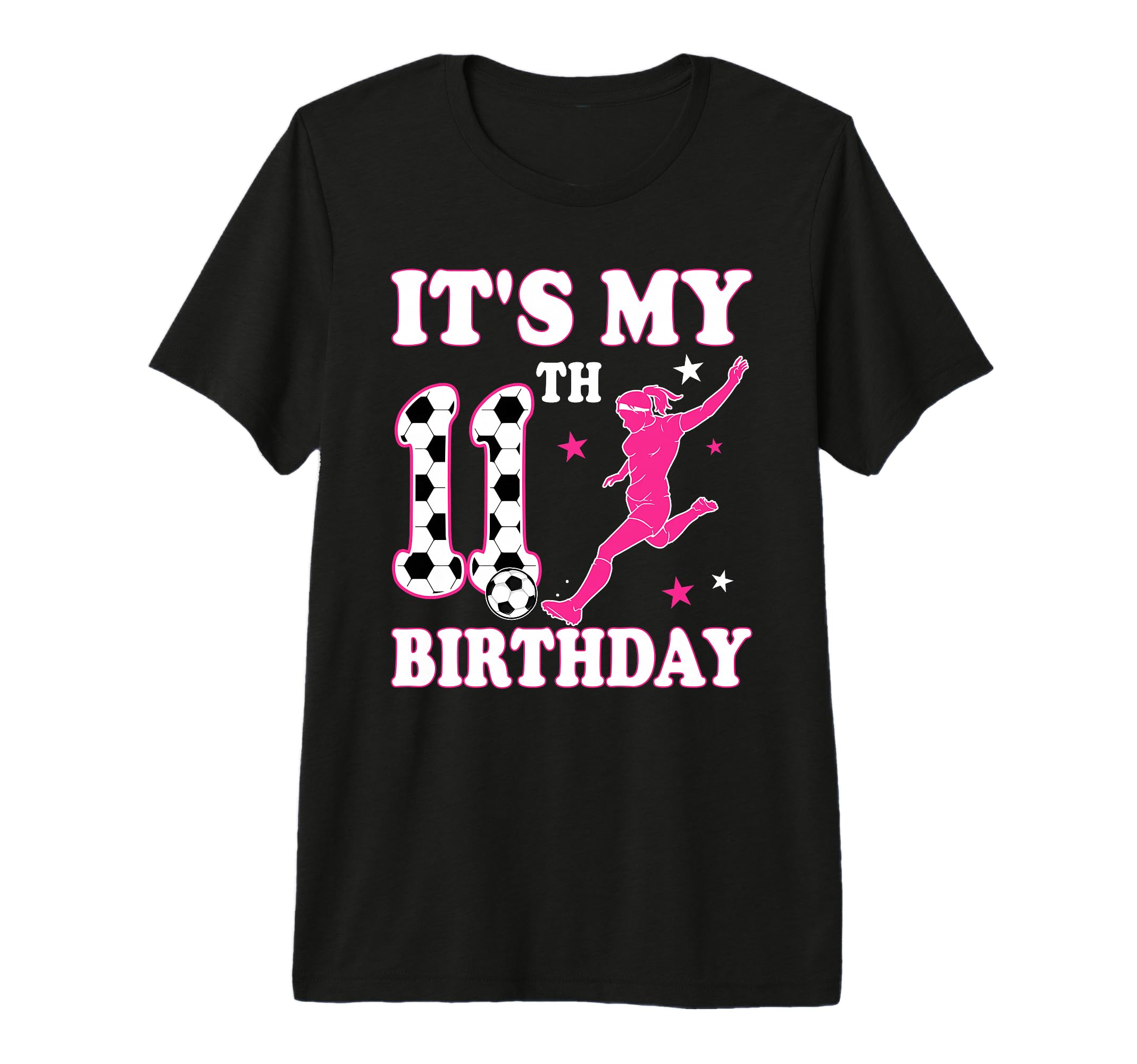 11Th Birthday Soccer Themed 11 Year T-Shirt - Custom Art Print Men Women - T-Shirt, Sweatshirt, Hoodie