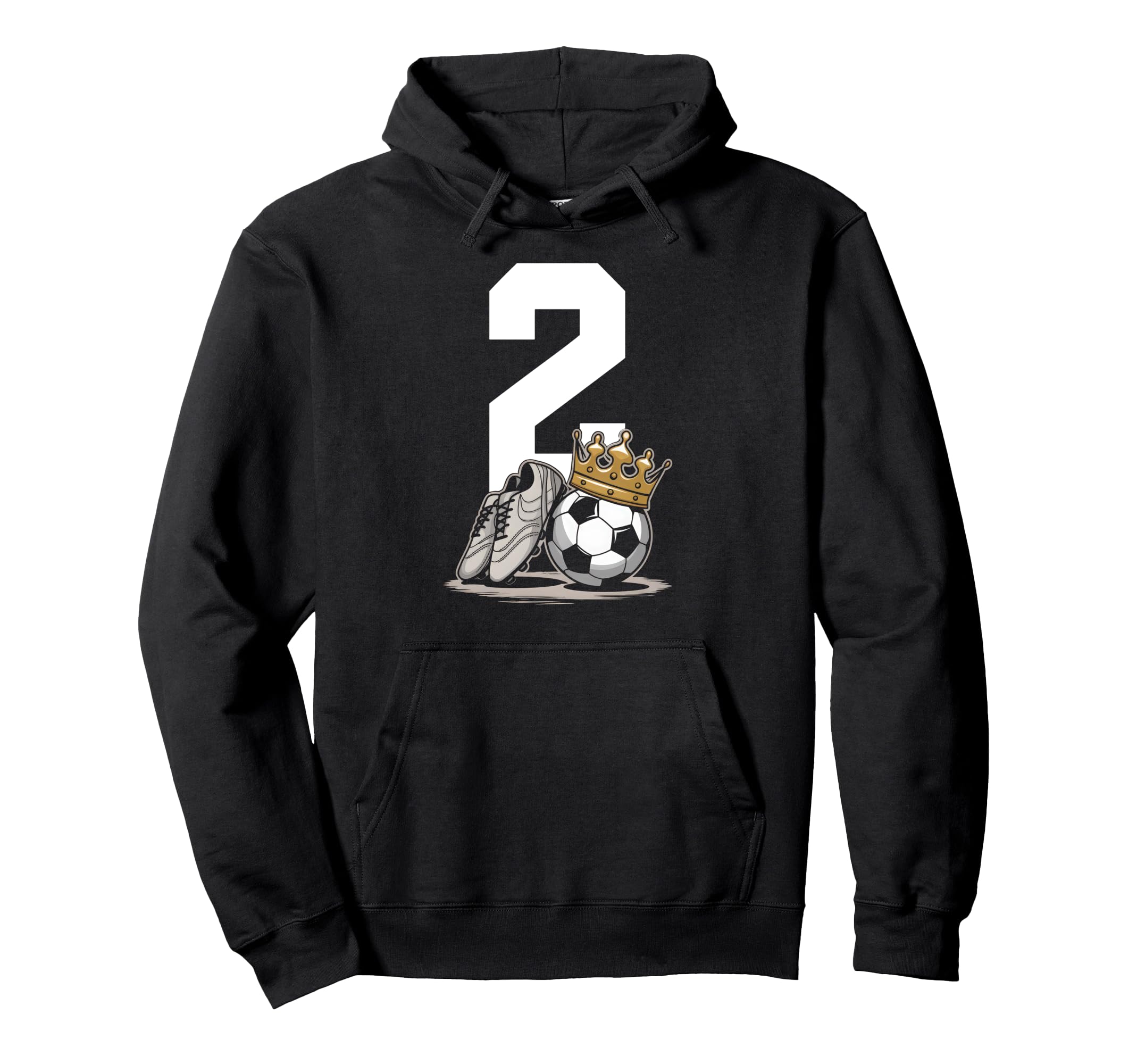 2 Soccer Birthday Gift Soccer Fan Sports Hoodie - Trendy Graphic Men Women - T-Shirt, Sweatshirt, Hoodie