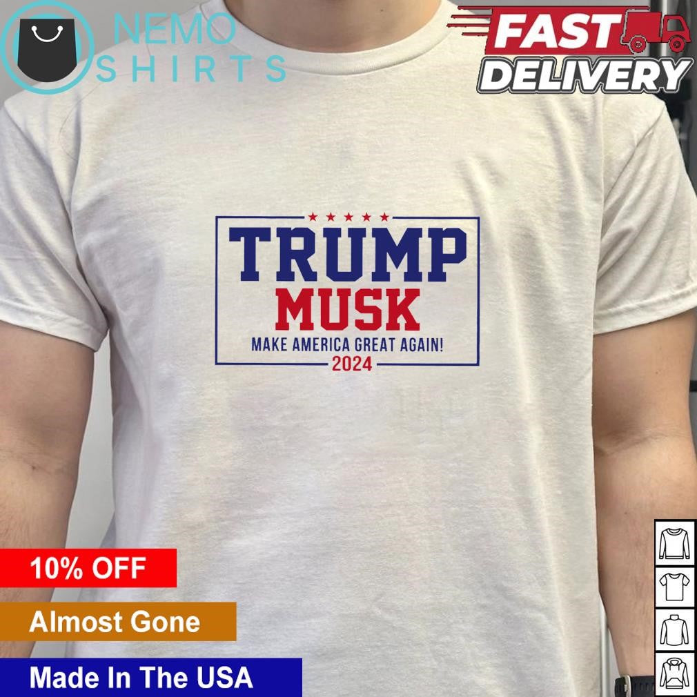 Trump and Musk make America great again 2024 - Adult & Kids T-Shirts, Sweatshirts & Hoodies apparel design preview 5