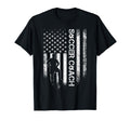 Usa Flag Soccer Coach Football Player T-Shirt - Custom Art Print Unisex - T-Shirt, Sweatshirt, Hoodie