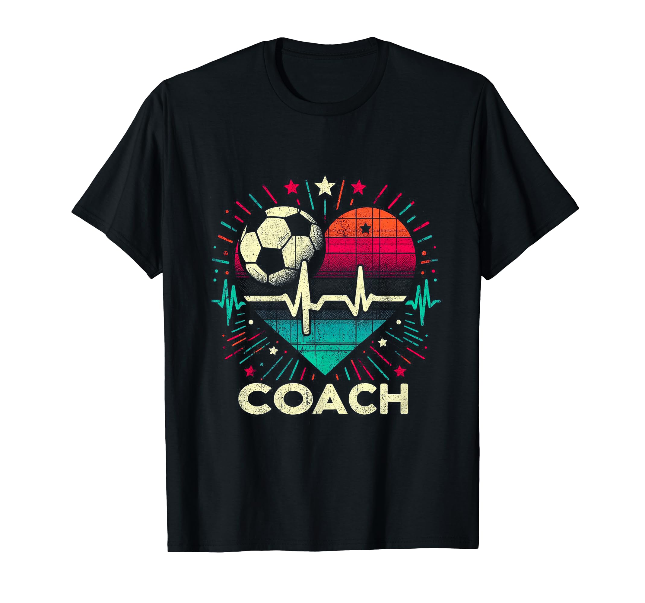 Soccer Coach Training Heart Beat T-Shirt - Streetwear Style Men Women - T-Shirt, Sweatshirt, Hoodie