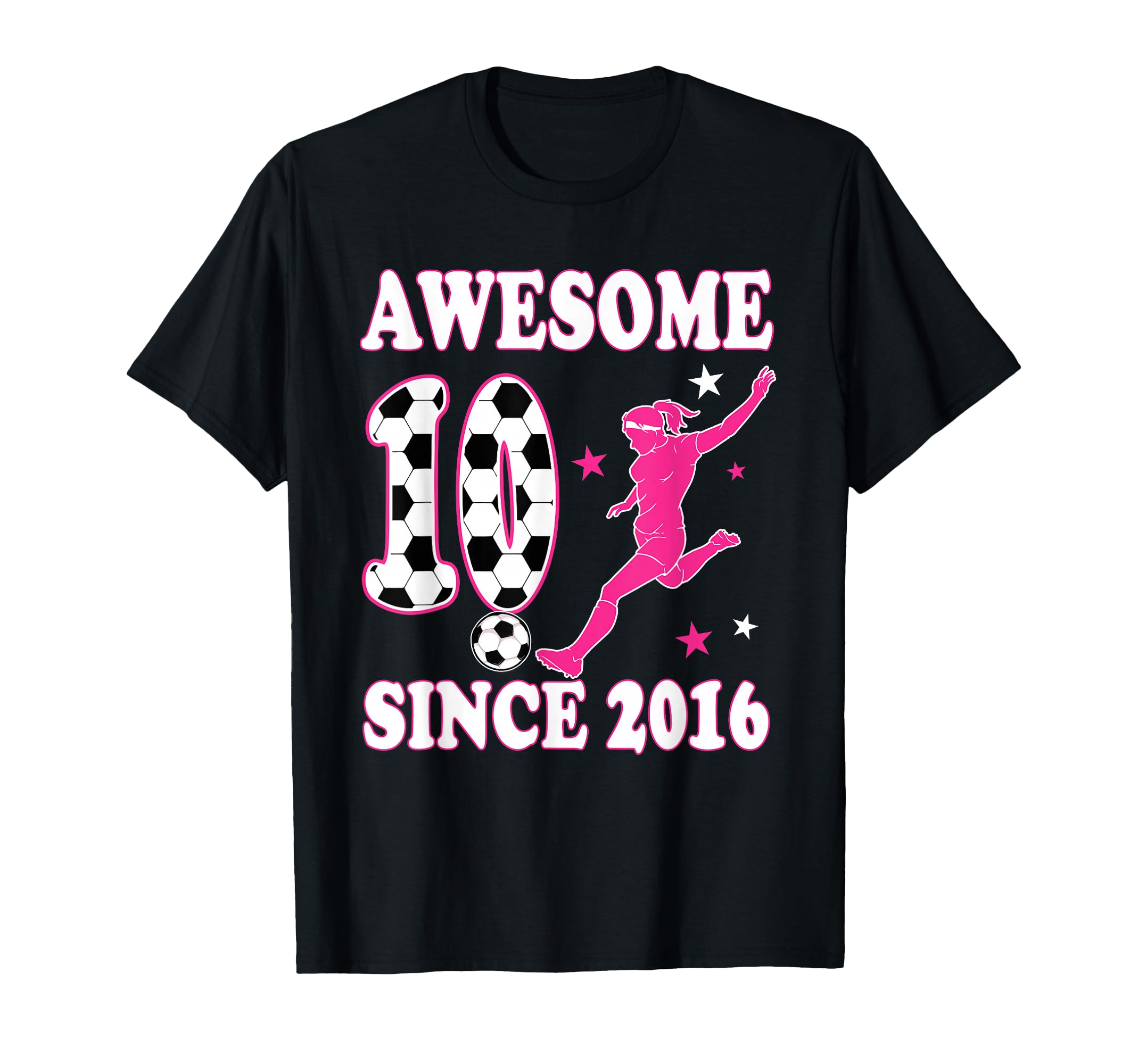 10 Year Old Awesome Since 2016 Birthday T-Shirt - Aesthetic Graphic Unisex - T-Shirt, Sweatshirt, Hoodie