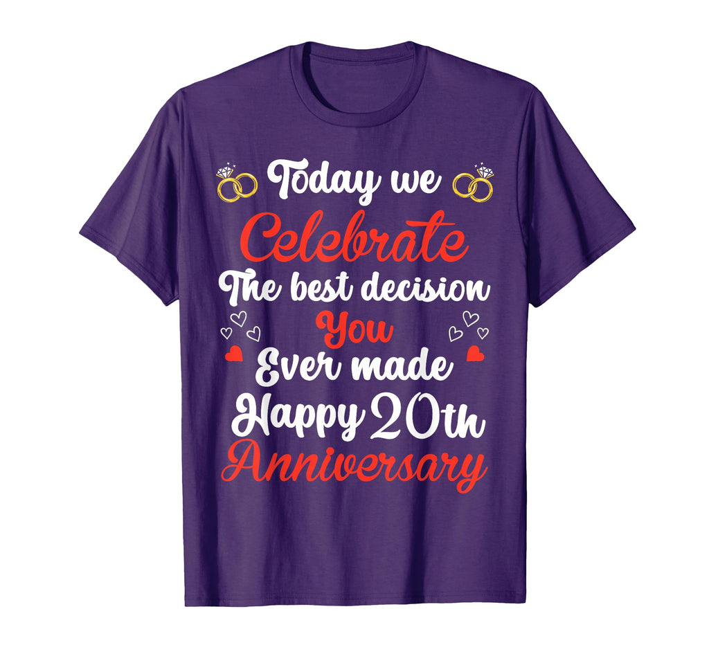 20 Years Anniversary Marriage T-Shirt - Fun Novelty Design Men Women - T-Shirt, Sweatshirt, Hoodie