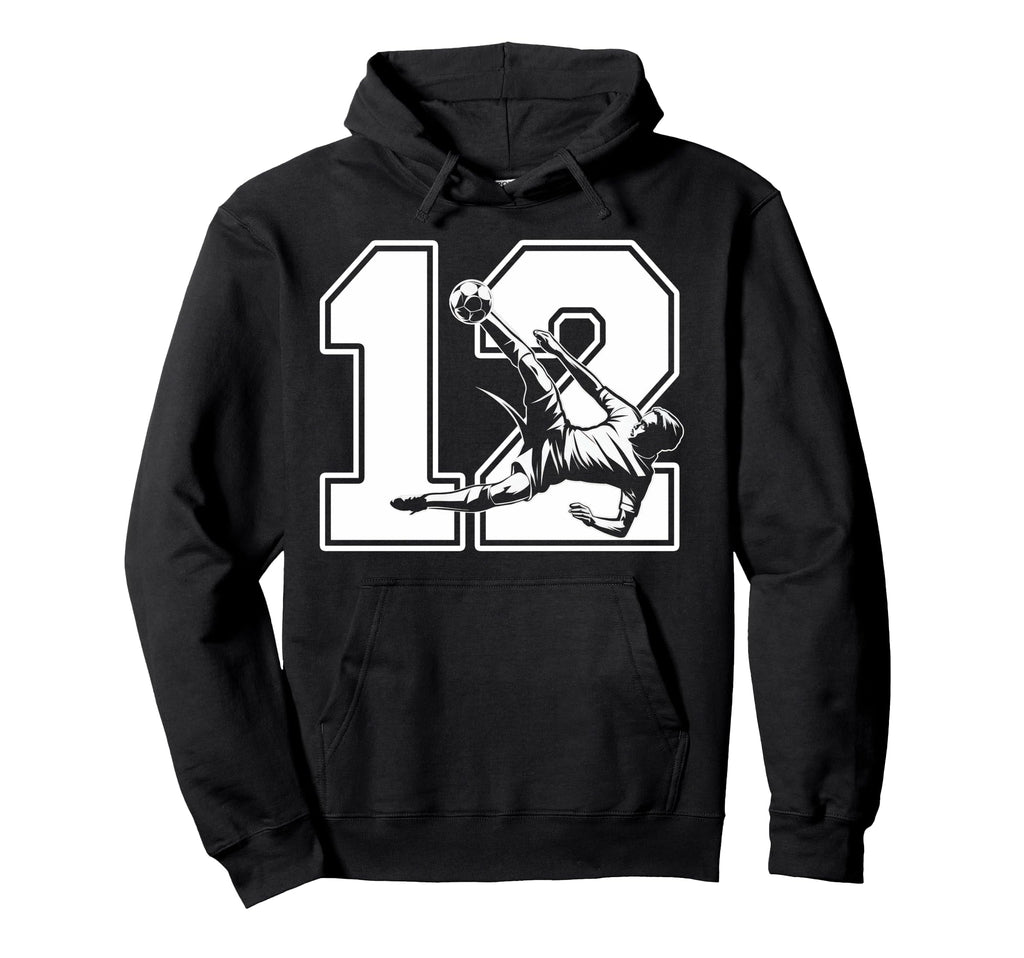 12 Soccer Birthday Gift Soccer Hoodie - Casual Everyday Wear for Adults - T-Shirt, Sweatshirt, Hoodie