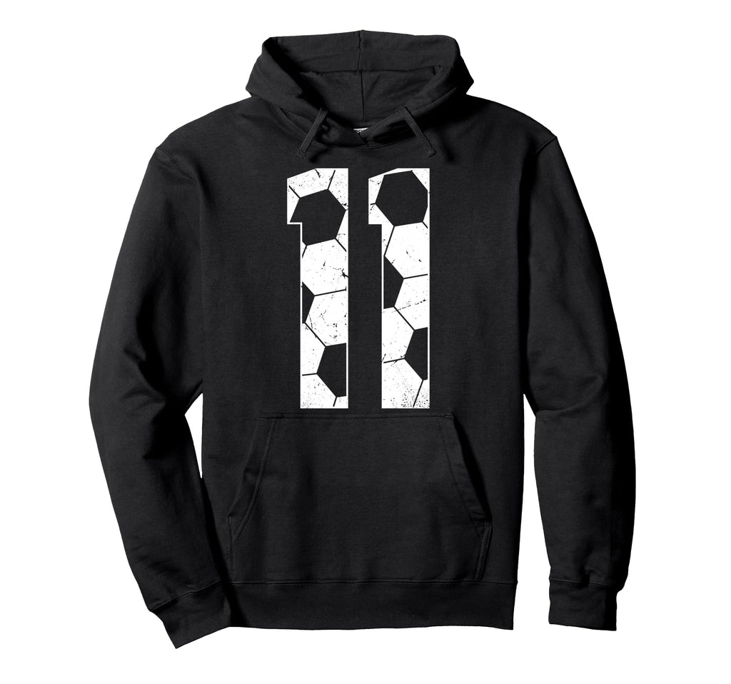 11Th Birthday Soccer Player Football Hoodie - Minimalist Print for Adults - T-Shirt, Sweatshirt, Hoodie