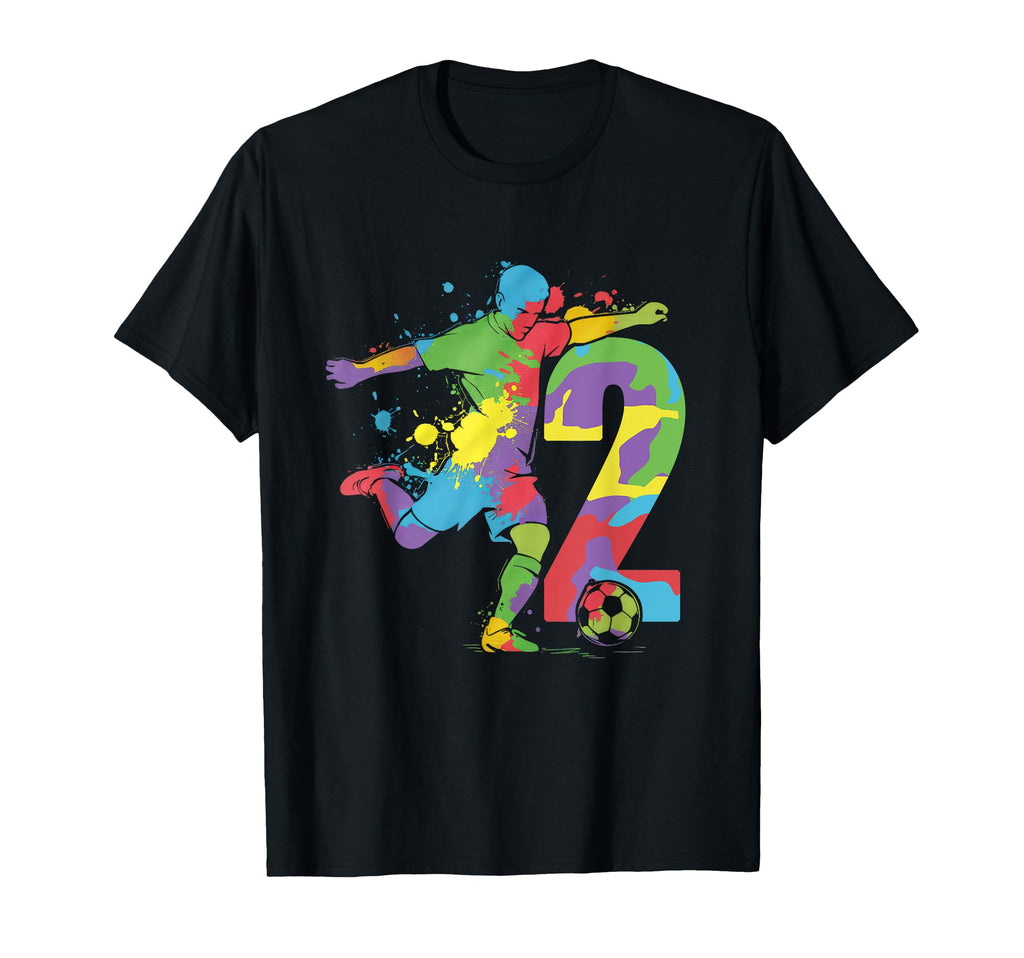 2 Soccer Birthday Gift Soccer Fan T-Shirt - Aesthetic Graphic for Adults - T-Shirt, Sweatshirt, Hoodie