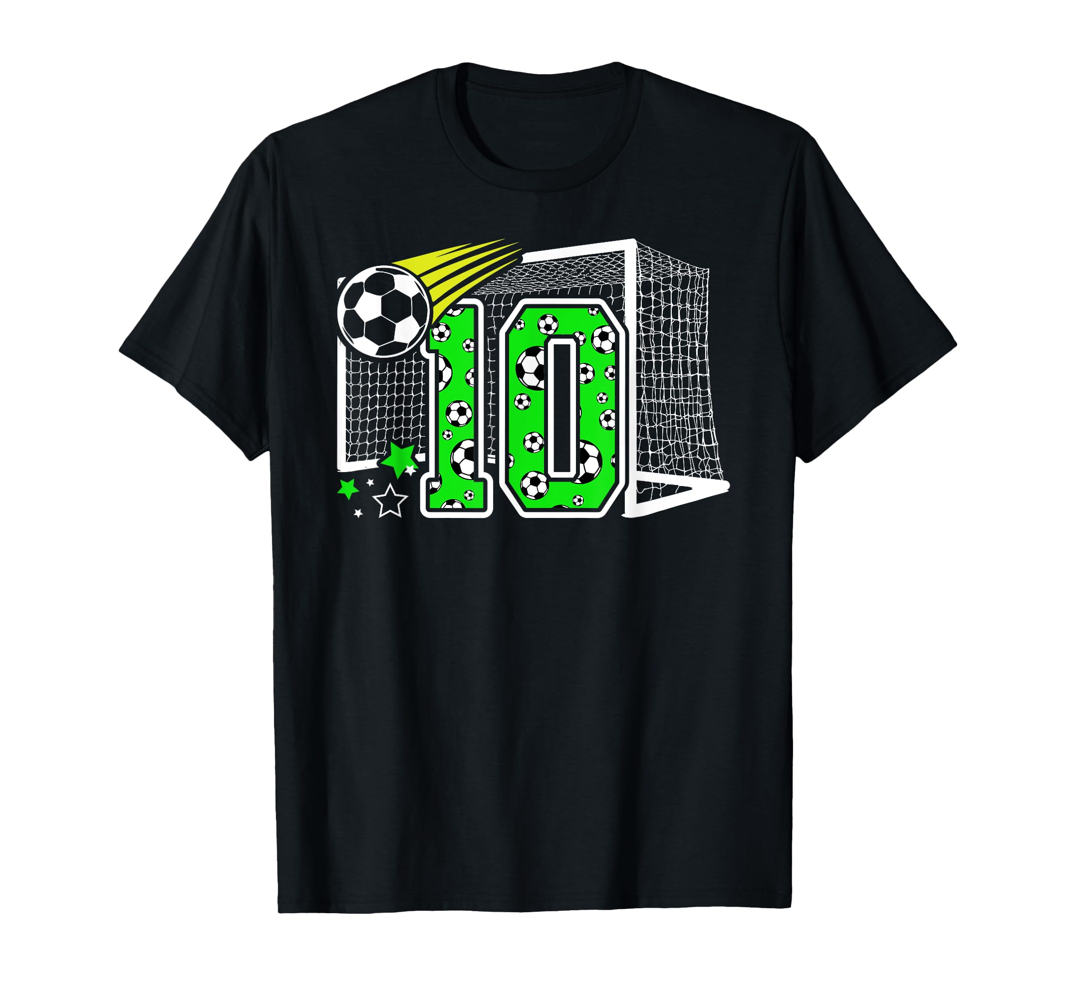 10Th Birthday Soccer 10 Year Old T-Shirt - Minimalist Print for Adults - T-Shirt, Sweatshirt, Hoodie