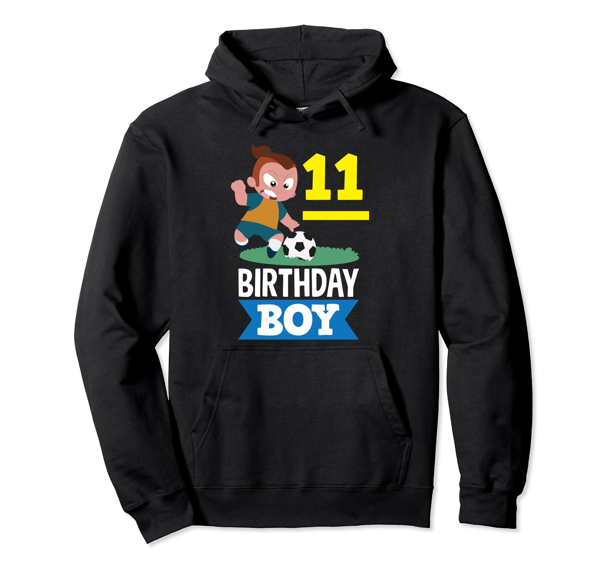 11Th Birthday 11 Years Soccer Football Hoodie - Unique Graphic Men Women - T-Shirt, Sweatshirt, Hoodie