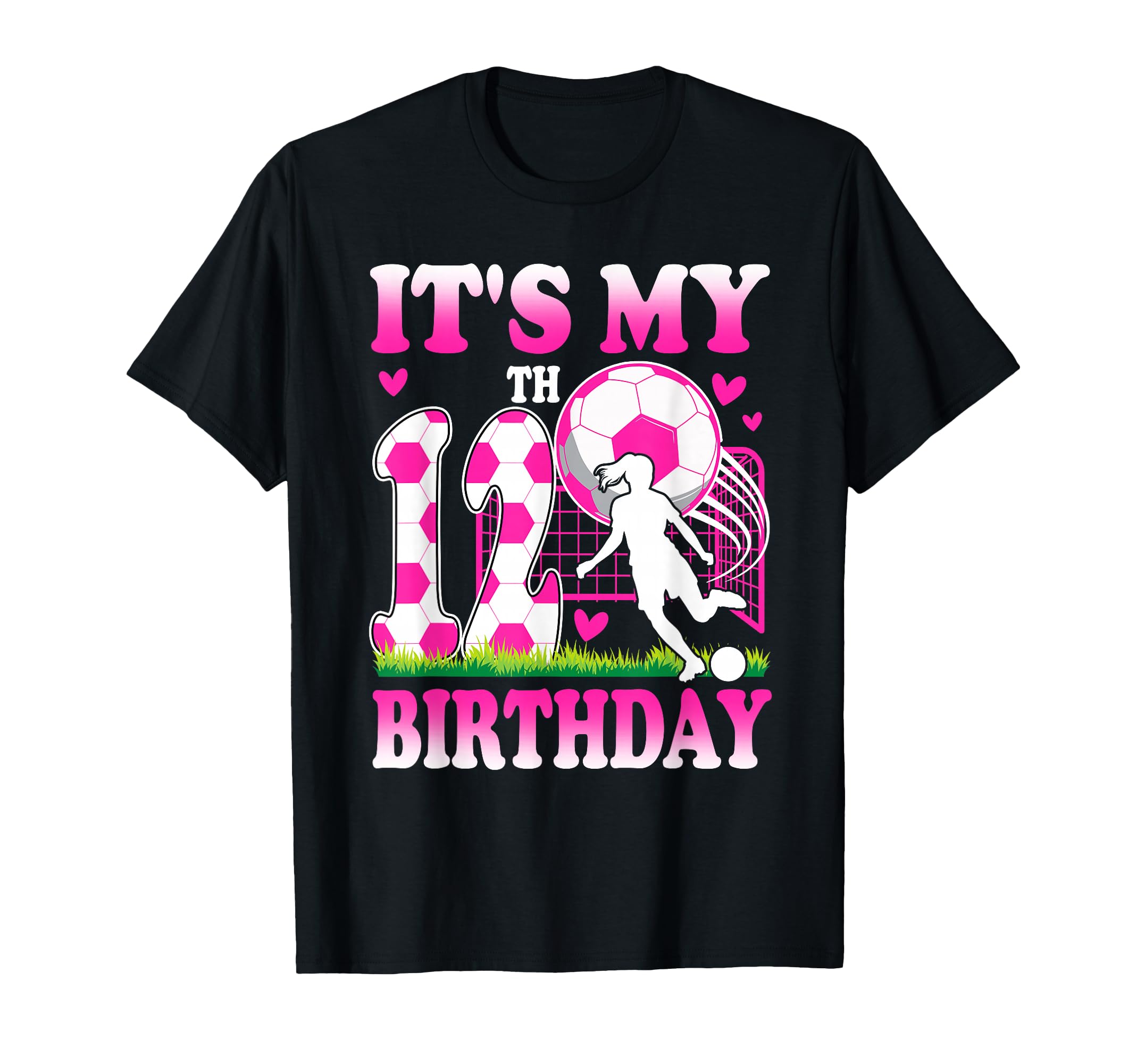 12 Year Old Birthday Soccer Themed T-Shirt - Minimalist Print for Adults - T-Shirt, Sweatshirt, Hoodie