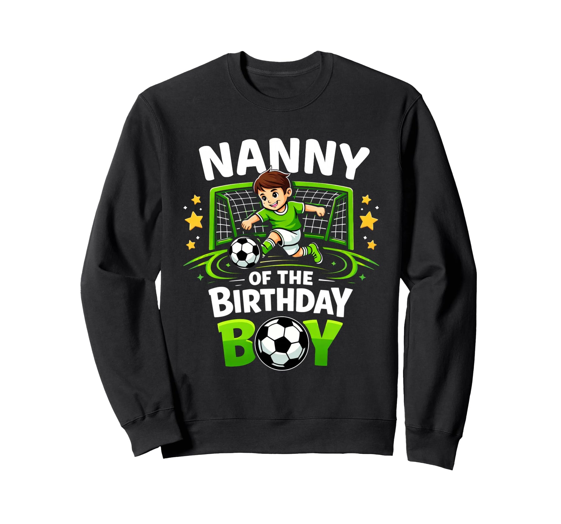 Nanny Birthday Soccer Ball Funny Sweatshirt - Custom Art Print for Adults - T-Shirt, Sweatshirt, Hoodie