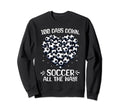 100 Days School Soccer Heart Love Sweatshirt - Trendy Graphic Men Women - T-Shirt, Sweatshirt, Hoodie