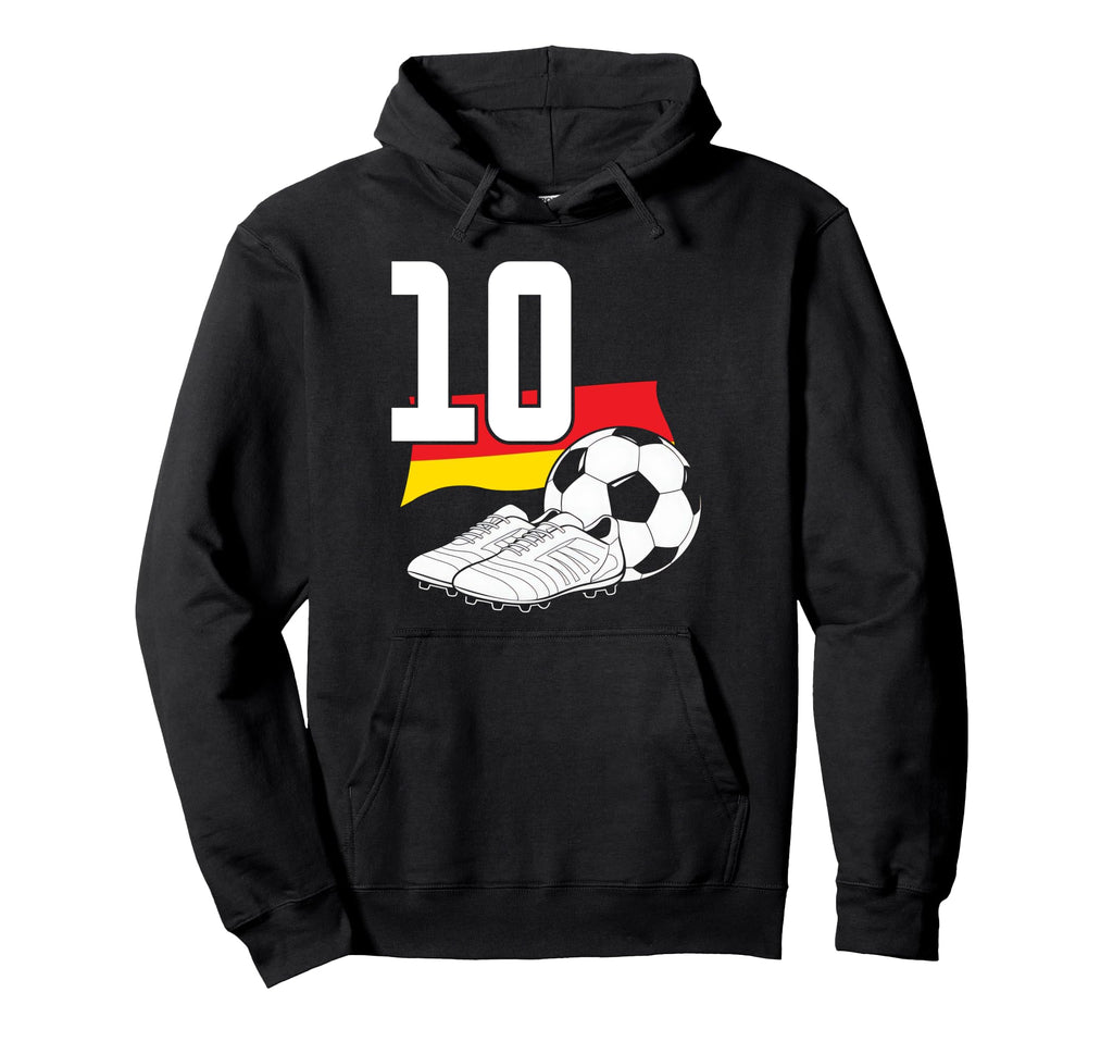10 Soccer Birthday Gift Soccer Fan Hoodie - Fun Novelty Design for Adults - T-Shirt, Sweatshirt, Hoodie