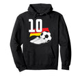10 Soccer Birthday Gift Soccer Fan Hoodie - Fun Novelty Design for Adults - T-Shirt, Sweatshirt, Hoodie
