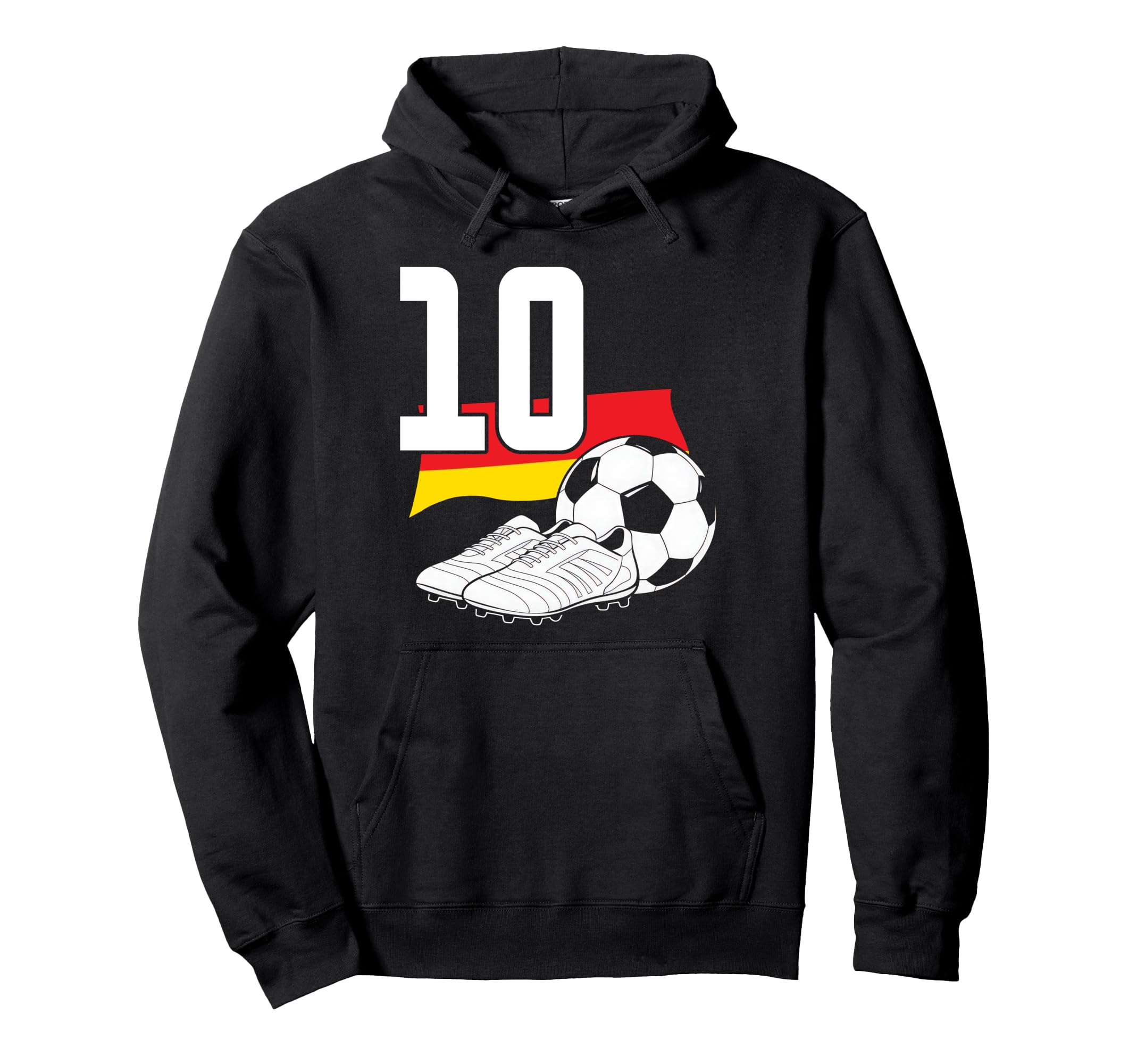 10 Soccer Birthday Gift Soccer Fan Hoodie - Fun Novelty Design for Adults - T-Shirt, Sweatshirt, Hoodie