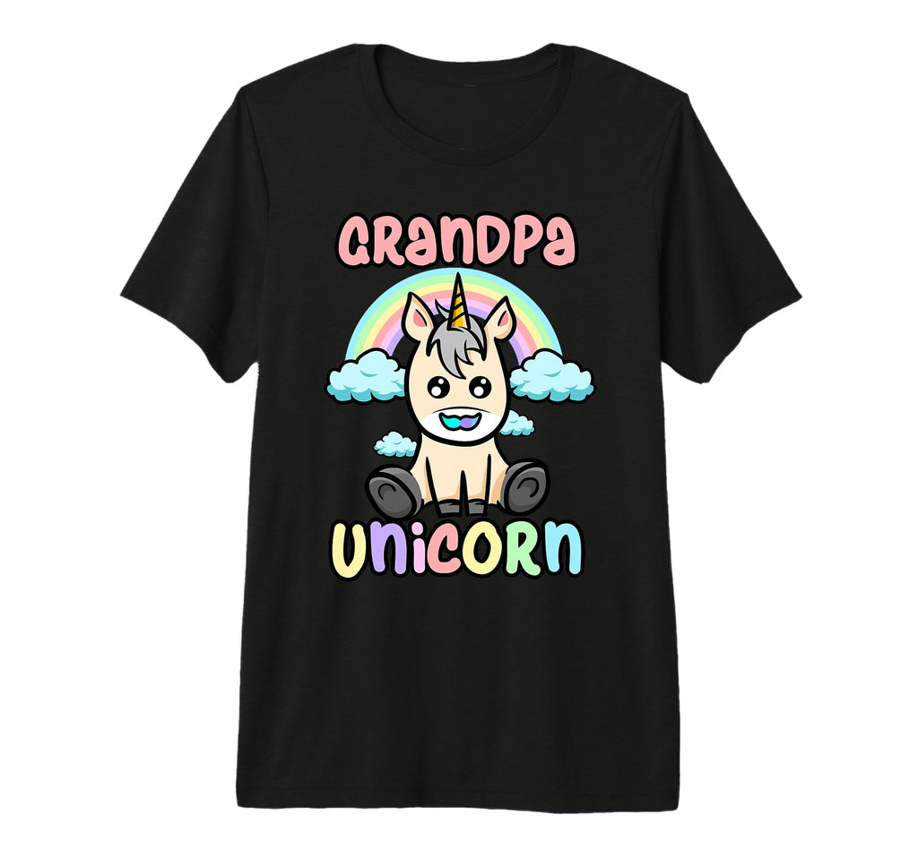 Grandpa Unicorn Birthday Party Funny T-Shirt - Novelty Apparel Unisex - T-Shirt, Sweatshirt, Hoodie