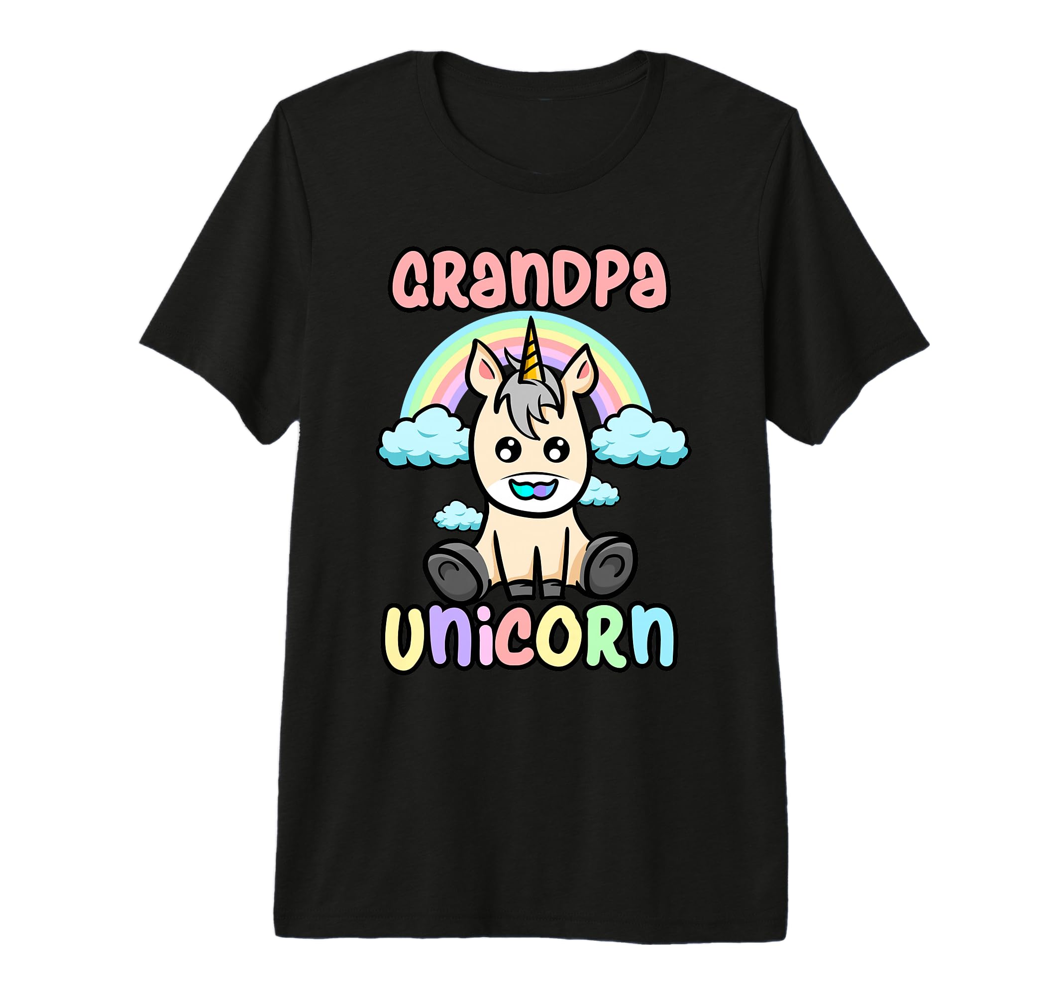 Grandpa Unicorn Birthday Party Funny T-Shirt - Novelty Apparel Unisex - T-Shirt, Sweatshirt, Hoodie