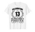 13Th Wedding Anniversary Couples T-Shirt - Fun Novelty Design for Adults - T-Shirt, Sweatshirt, Hoodie