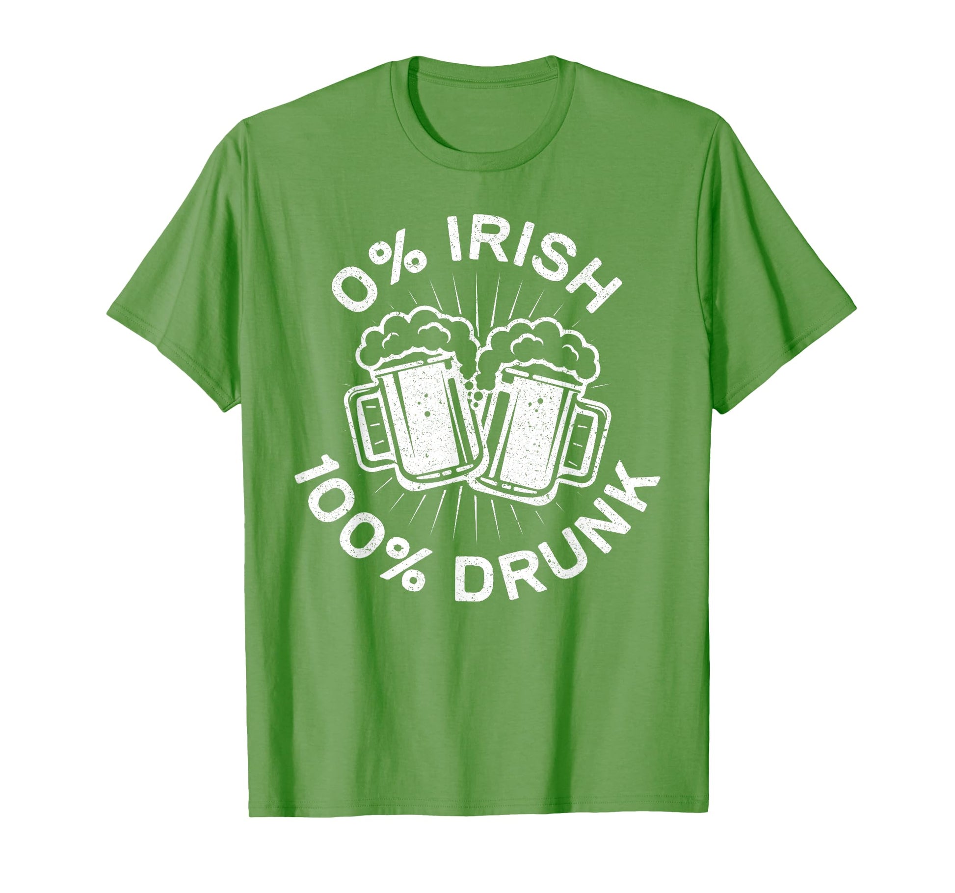 0 Irish 100 Drunk Irish St Patricks Day T-Shirt - Aesthetic Graphic Unisex - T-Shirt, Sweatshirt, Hoodie