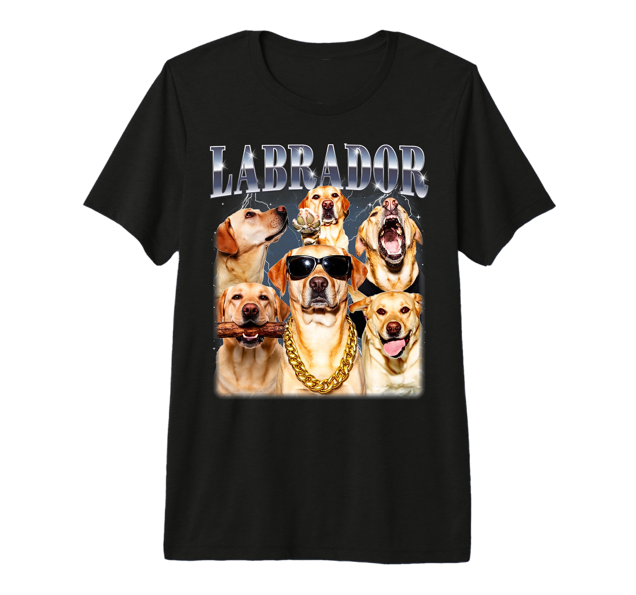 Golden Labrador 90S Yellow Lab Mom Dad T-Shirt - Novelty Apparel Men Women - T-Shirt, Sweatshirt, Hoodie