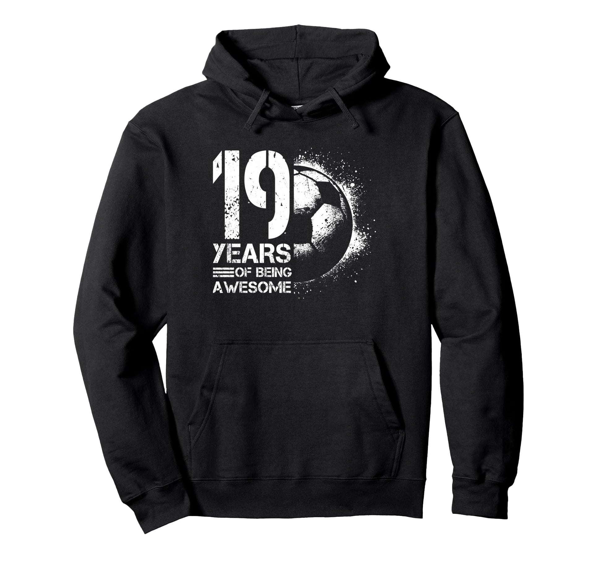 19Th Birthday Soccer Player Football Hoodie - Aesthetic Graphic for Adults - T-Shirt, Sweatshirt, Hoodie