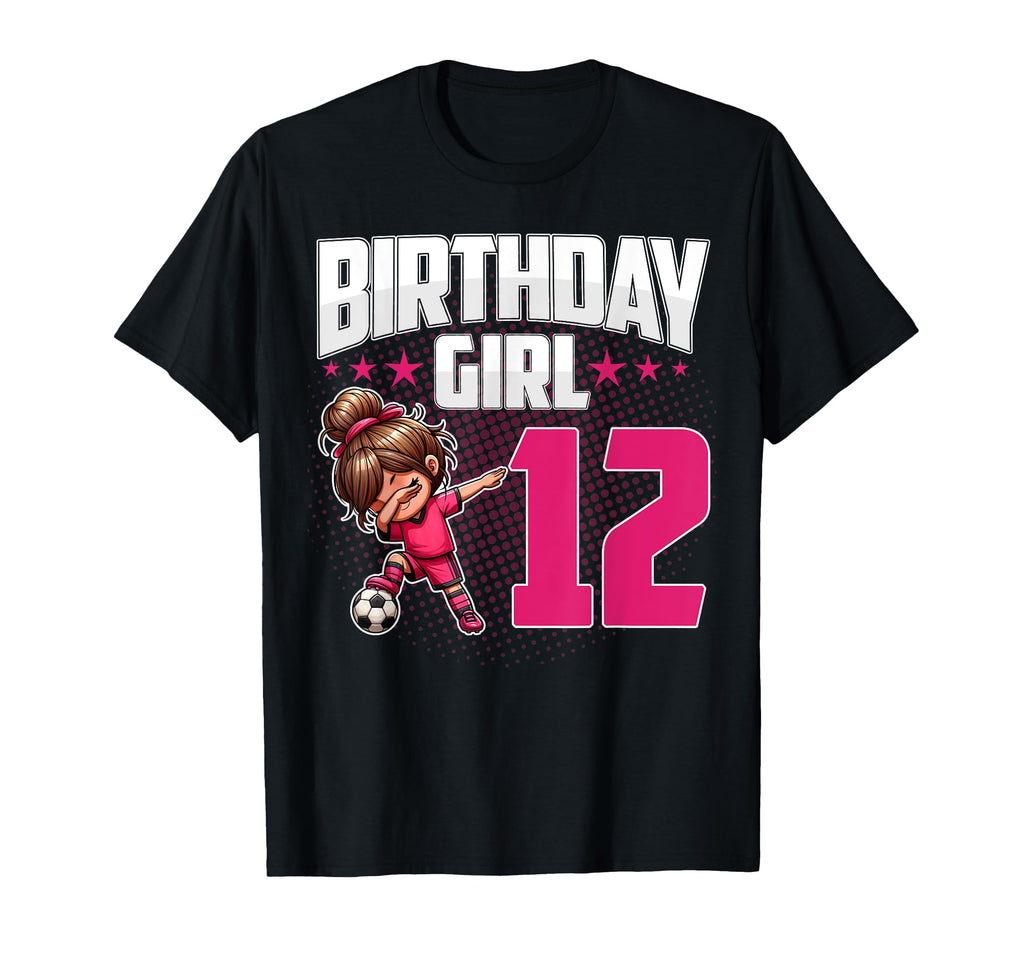 12Th Birthday Soccer Dabbing 12 Years Old T-Shirt - Trendy Graphic Unisex - T-Shirt, Sweatshirt, Hoodie