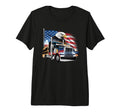 American Flag Trucker Dad Big T-Shirt - Casual Everyday Wear for Adults - T-Shirt, Sweatshirt, Hoodie