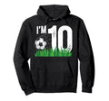 10Th Soccer Birthday Party Ten Year Hoodie - Custom Art Print for Adults - T-Shirt, Sweatshirt, Hoodie