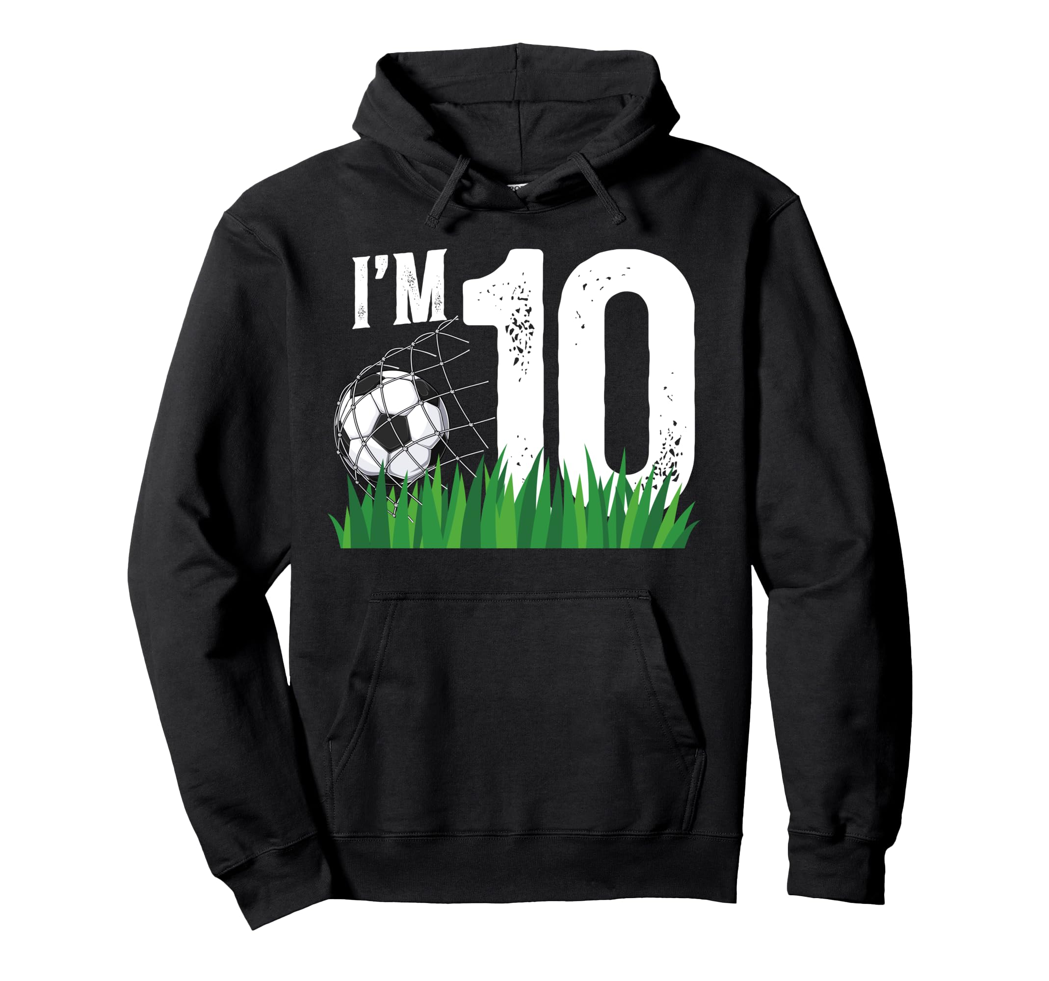 10Th Soccer Birthday Party Ten Year Hoodie - Custom Art Print for Adults - T-Shirt, Sweatshirt, Hoodie