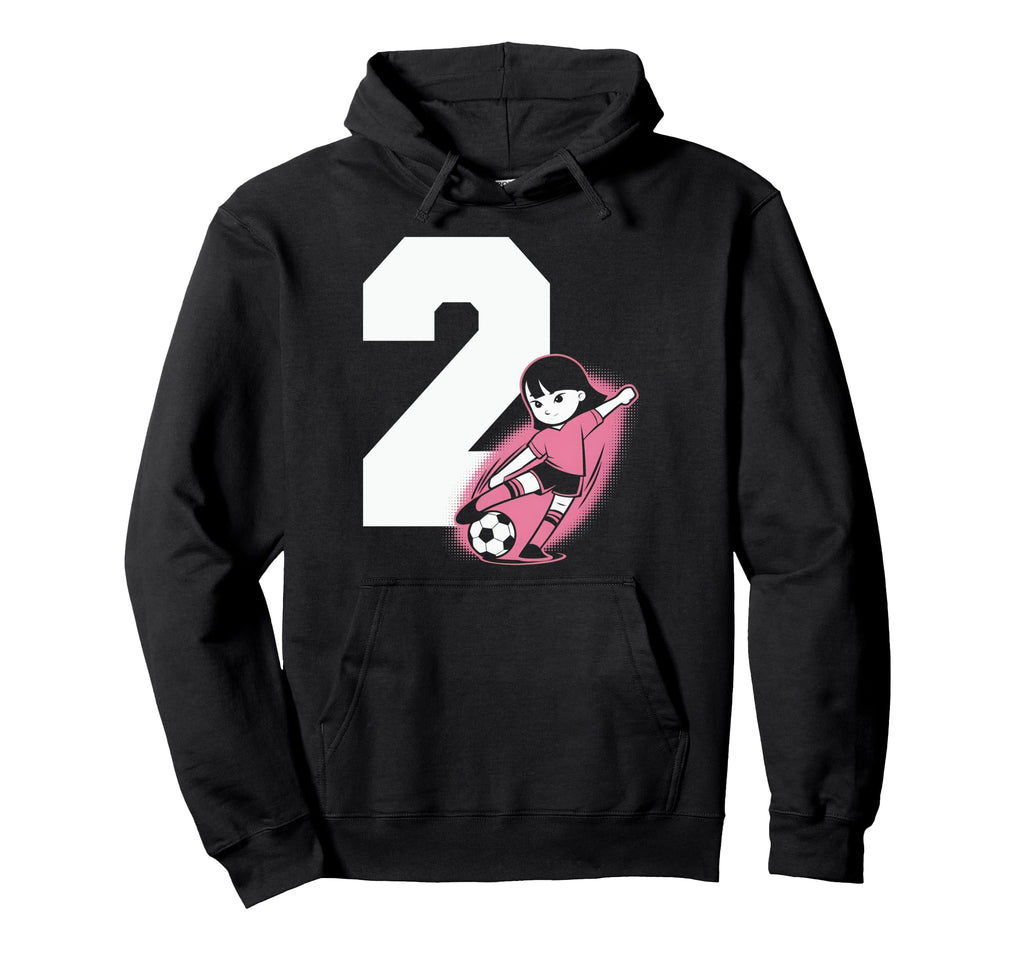 2 Soccer Birthday Gift Soccer Fan Hoodie - Aesthetic Graphic Men Women - T-Shirt, Sweatshirt, Hoodie
