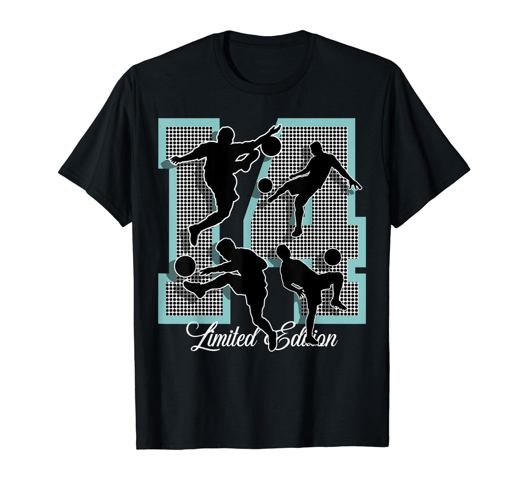 14Th Birthday Childrens Birthday Football T-Shirt - Trendy Graphic Unisex - T-Shirt, Sweatshirt, Hoodie