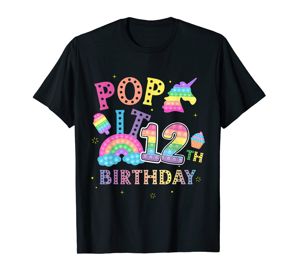 12Th Birthday Pop 12 Year Popping Party T-Shirt - Unique Graphic Men Women - T-Shirt, Sweatshirt, Hoodie