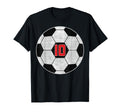 10 Years Old Soccer Player 10Th Birthday T-Shirt - Custom Art Print Unisex - T-Shirt, Sweatshirt, Hoodie