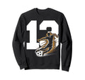 13 Soccer Birthday Gift Soccer Fan Sweatshirt - Trendy Graphic Men Women - T-Shirt, Sweatshirt, Hoodie