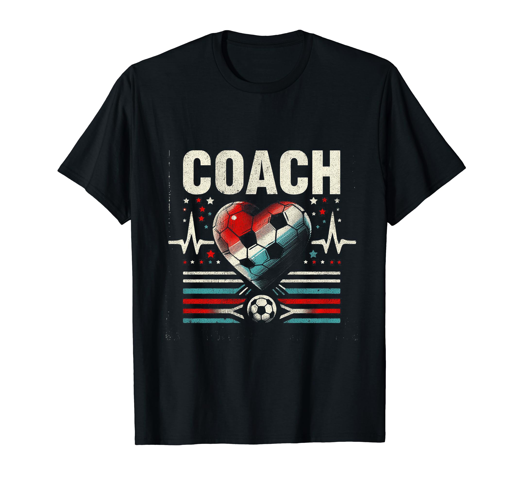 Soccer Coach Training Heart Beat T-Shirt - Streetwear Style Unisex - T-Shirt, Sweatshirt, Hoodie