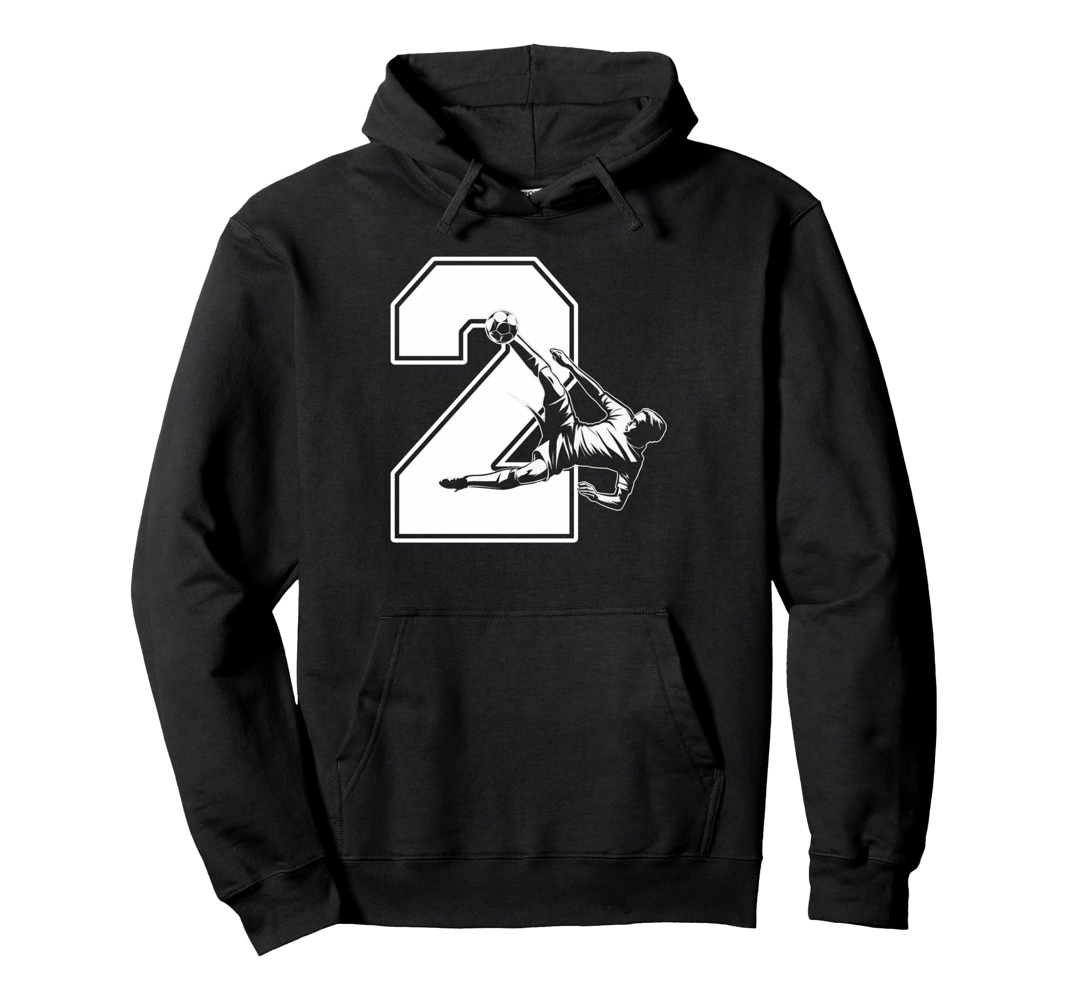 2 Soccer Birthday Gift Soccer Fan Hoodie - Unique Graphic for Adults - T-Shirt, Sweatshirt, Hoodie