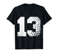 13Th Birthday Golf Player Golf 13 T-Shirt - Minimalist Print Men Women - T-Shirt, Sweatshirt, Hoodie