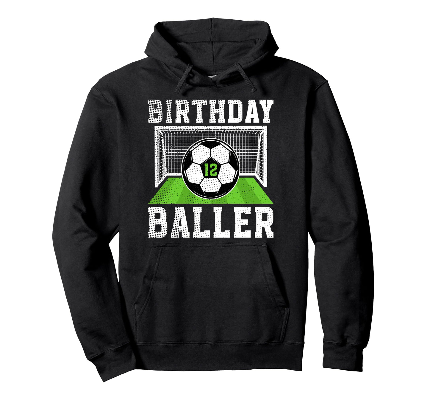12Th Birthday Soccer 12 Year Old Soccer Hoodie - Trendy Graphic Men Women - T-Shirt, Sweatshirt, Hoodie
