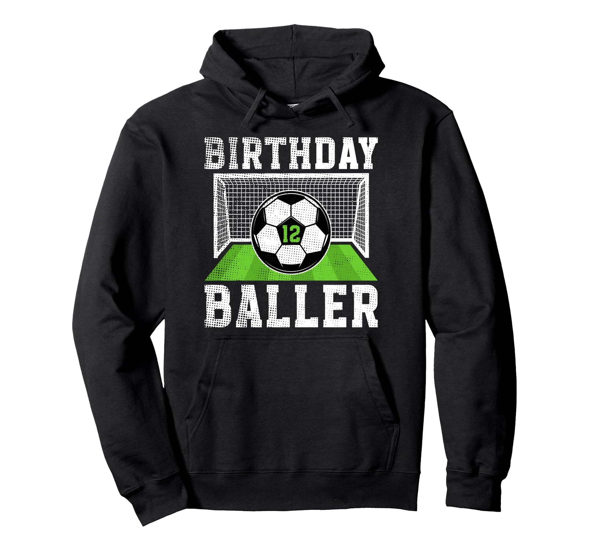 12Th Birthday Soccer 12 Year Old Soccer Hoodie - Trendy Graphic Men Women - T-Shirt, Sweatshirt, Hoodie