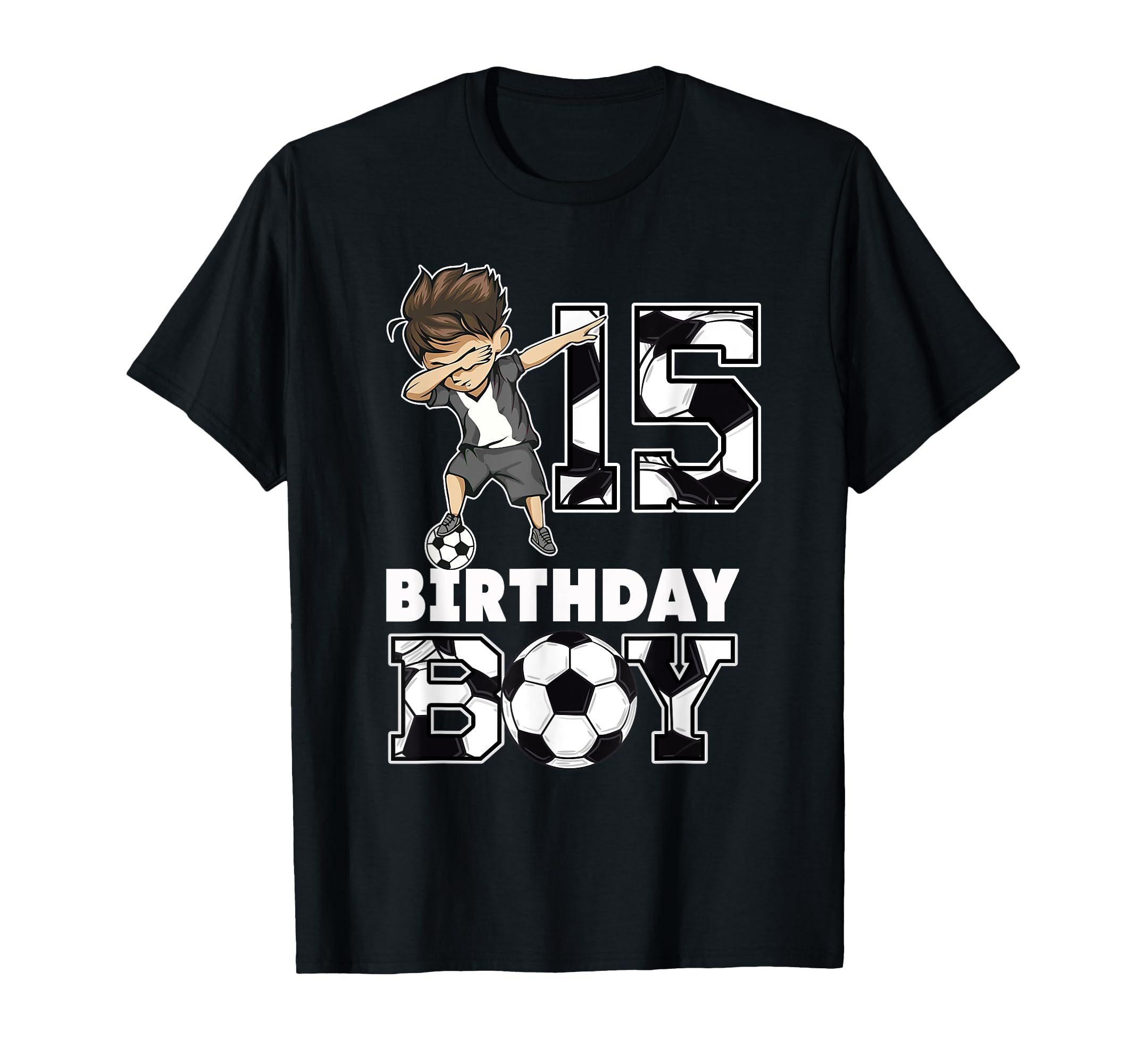15Th Birthday Gift Soccer Birthday T-Shirt - Trendy Graphic Men Women - T-Shirt, Sweatshirt, Hoodie