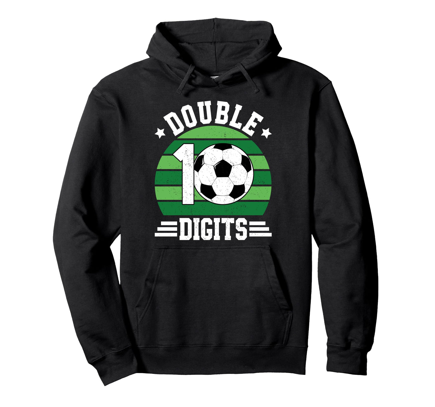 Double Digits Birthday Decoration 10 Hoodie - Custom Art Print for Adults - T-Shirt, Sweatshirt, Hoodie