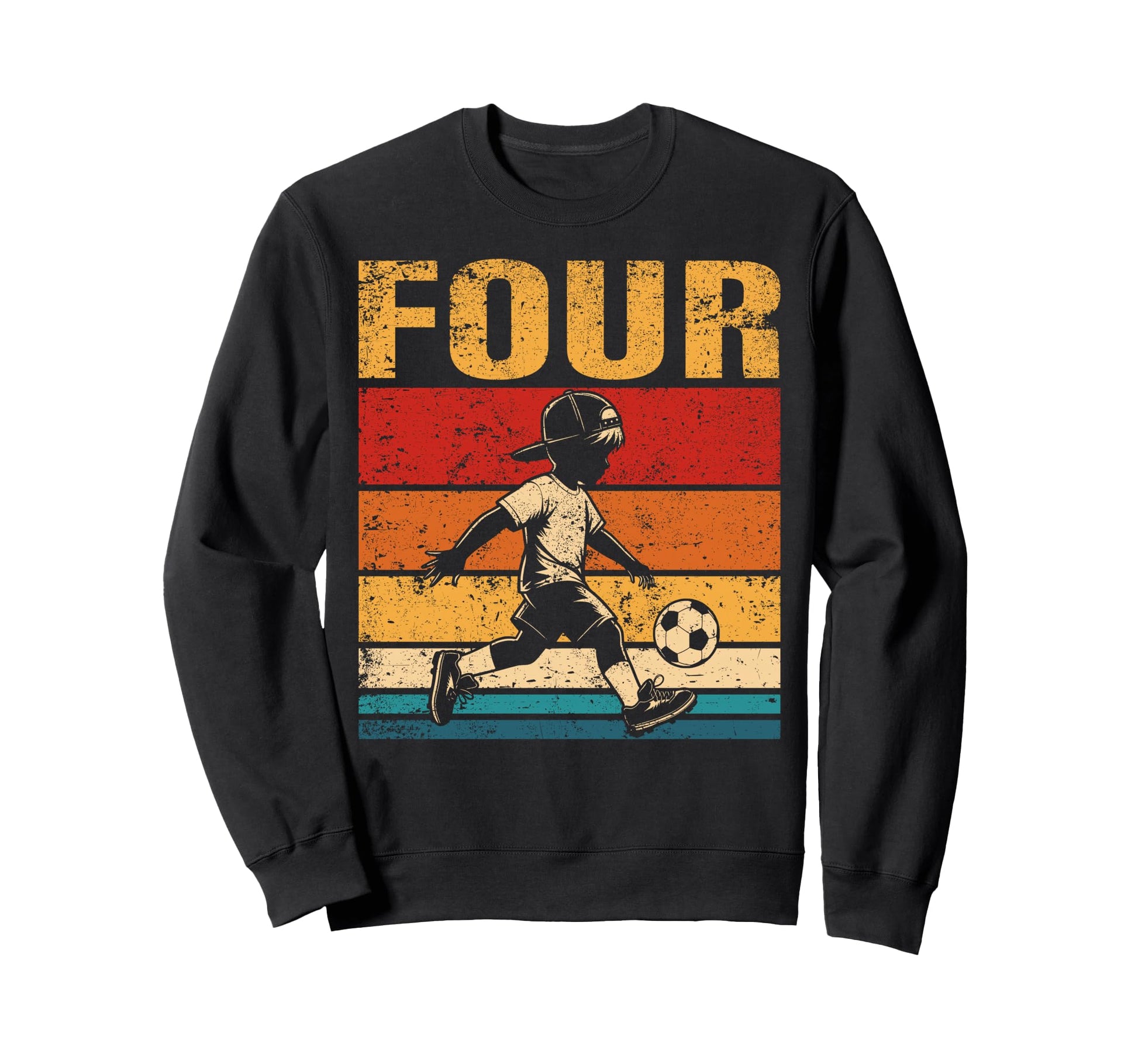 4 Year Old Soccer Birthday 4Th Sweatshirt - Streetwear Style Unisex - T-Shirt, Sweatshirt, Hoodie