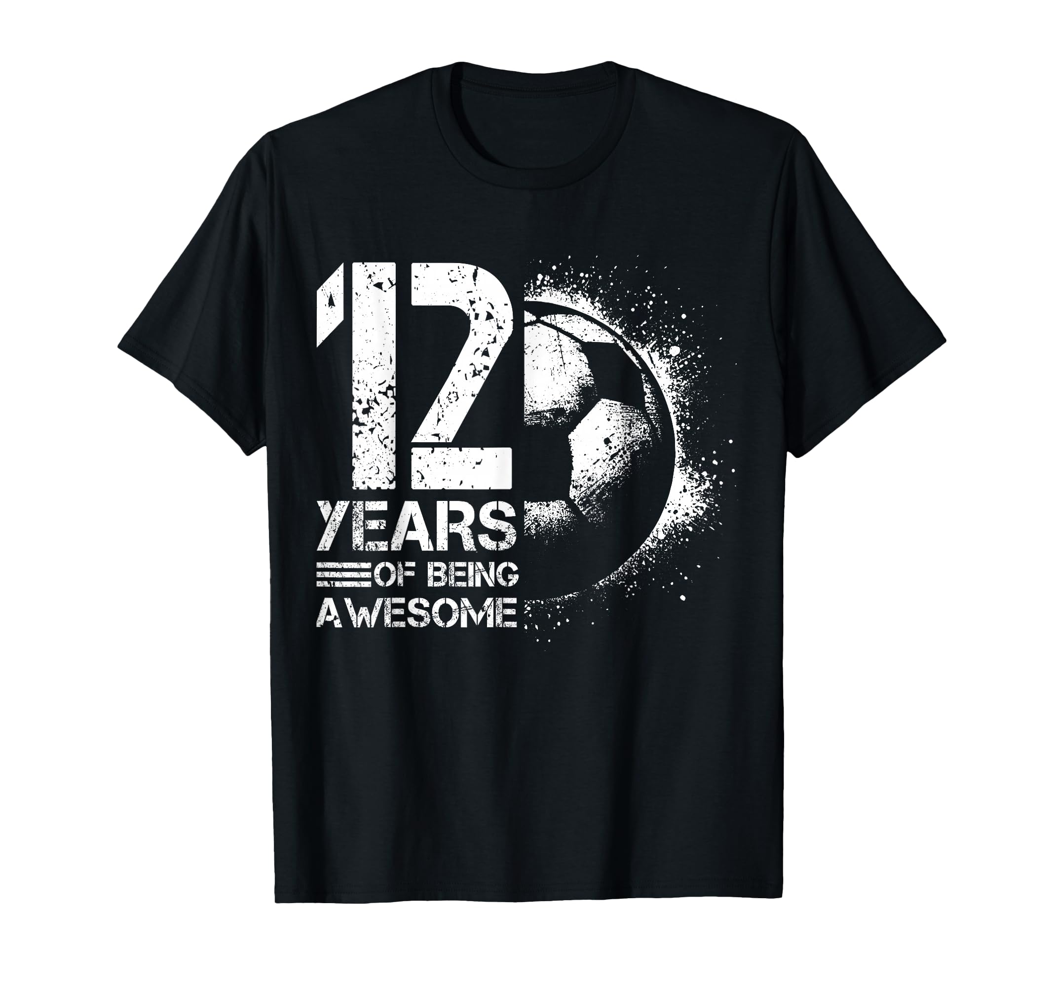 12Th Birthday Soccer Player Football 12 T-Shirt - Graphic Print for Adults - T-Shirt, Sweatshirt, Hoodie