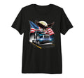 American Flag Trucker Dad Big Rig T-Shirt - Custom Art Print Men Women - T-Shirt, Sweatshirt, Hoodie
