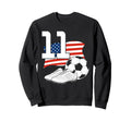 11 Soccer Birthday Gift Soccer Sweatshirt - Custom Art Print for Adults - T-Shirt, Sweatshirt, Hoodie