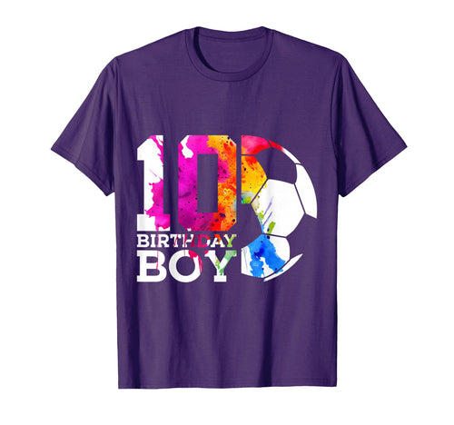 10 Birthday Soccer 10Th Birthday T-Shirt - Minimalist Print Men Women - T-Shirt, Sweatshirt, Hoodie